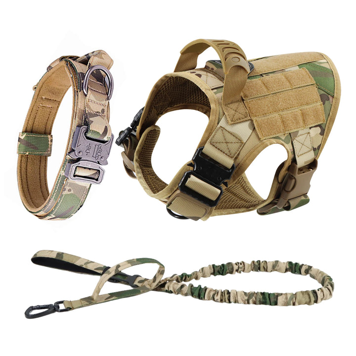 Large Dog Harness And Leash Set Pet German Shepherd Malinois Training