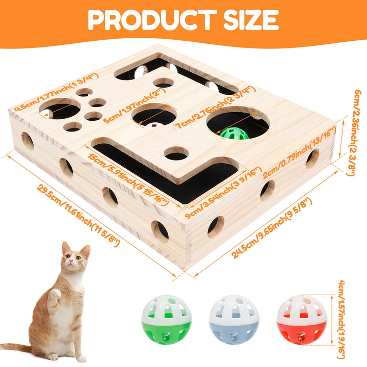 Cat Scratch Toy Puzzle Play Nail Care Interactive Pet Toy Stress Free