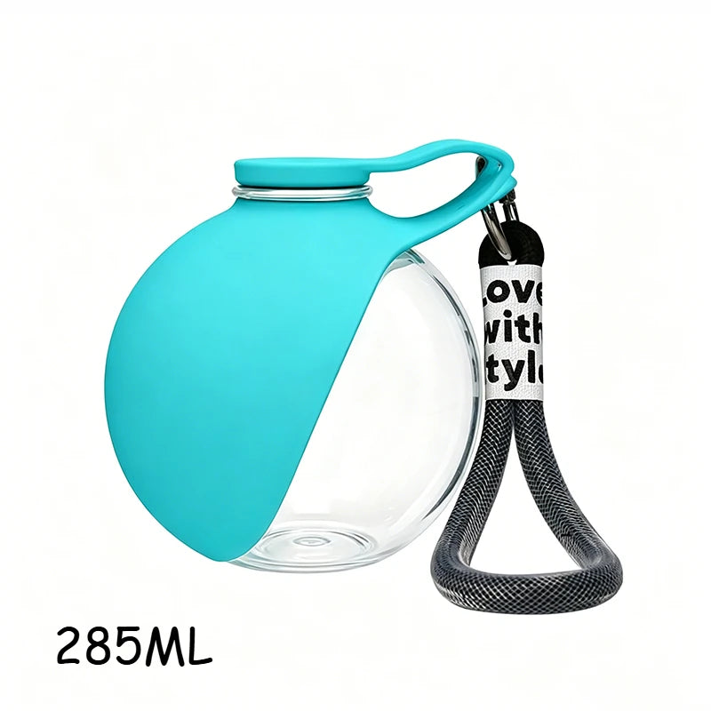 Dog Travel Water Bottle-Stainless Steel & Silicon - Leak-Proof & Compact
