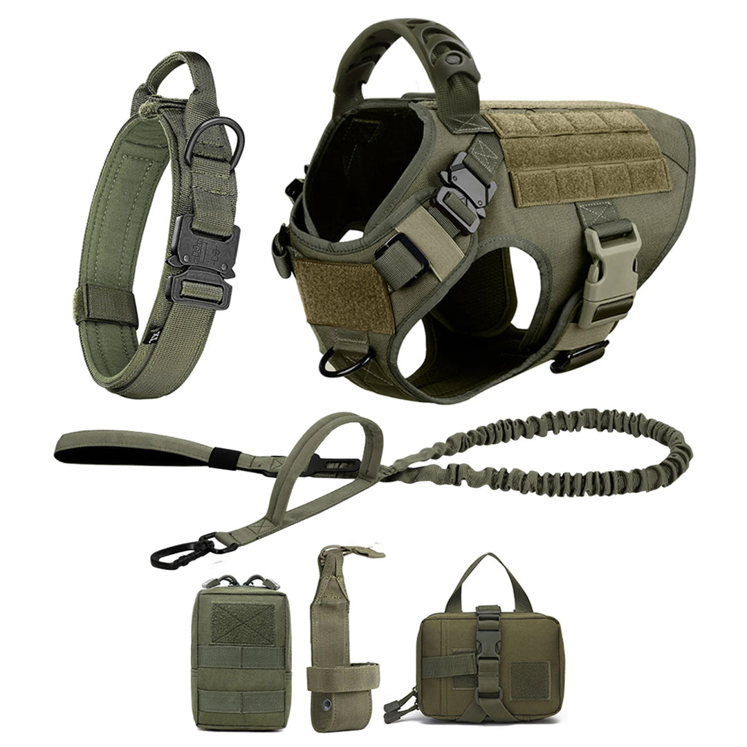 Large Dog Harness And Leash Set Pet German Shepherd Malinois Training