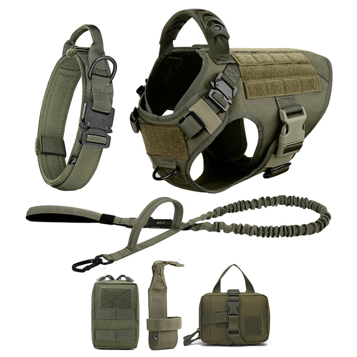 Large Dog Harness And Leash Set Pet German Shepherd Malinois Training