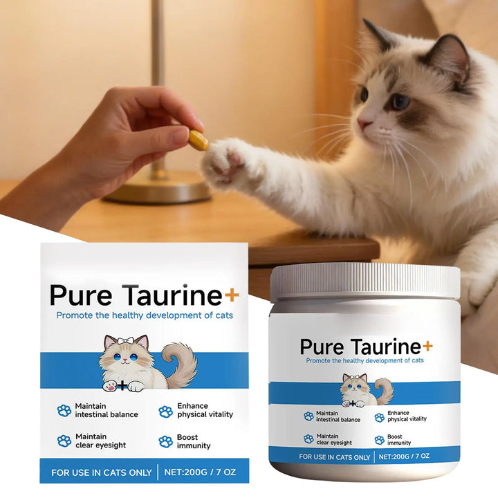 Cat Taurine Powder Support For Pet Heart Health.