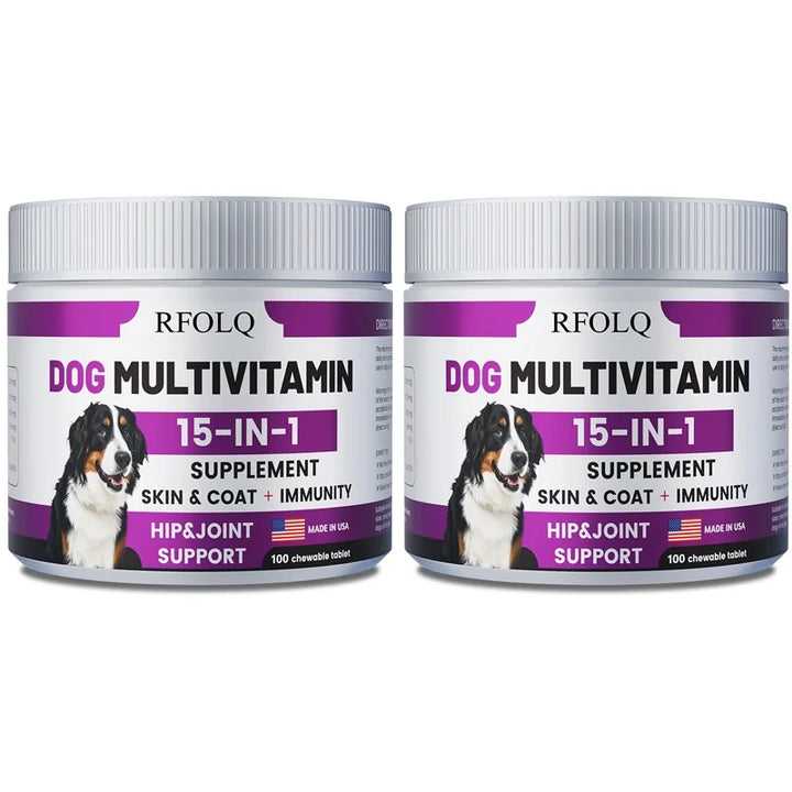 Dog Multivitamin - For Healthy Skin and Coat, Supports Joint Health