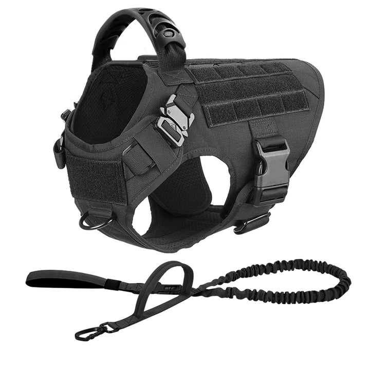 Large Dog Harness And Leash Set Pet German Shepherd Malinois Training