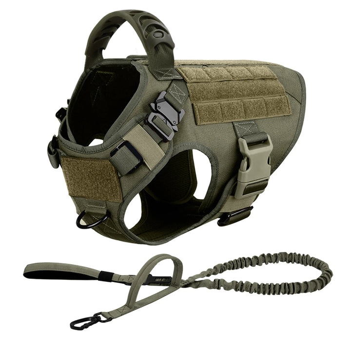 Large Dog Harness And Leash Set Pet German Shepherd Malinois Training