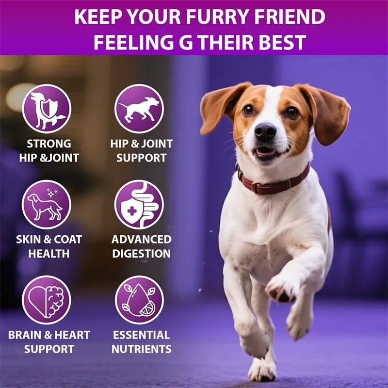 Dog Multivitamin - For Healthy Skin and Coat, Supports Joint Health