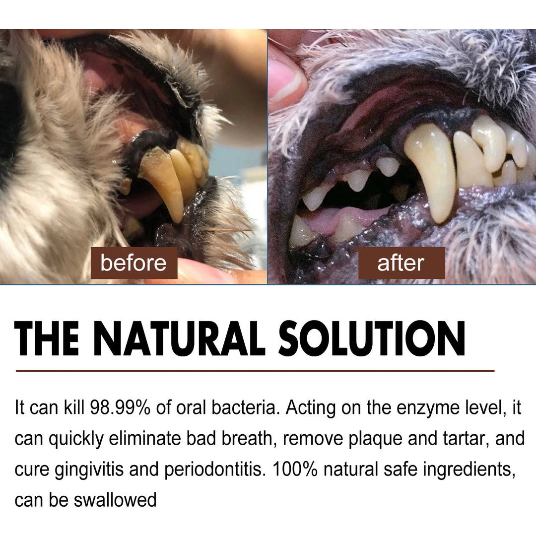 Dogs/Cats Tooth Cleaning Spray - Remove Bad Breath Care