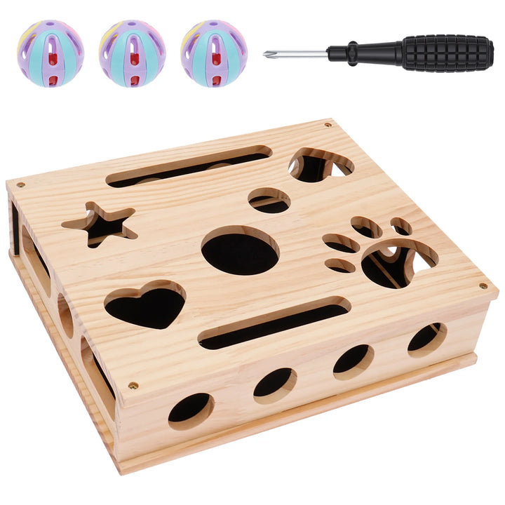 Cat Scratch Toy Puzzle Play Nail Care Interactive Pet Toy Stress Free