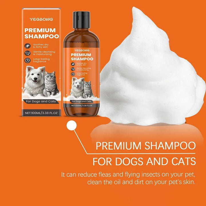 Shampoo for Dogs & Cats- Removes Odor & Itch Tangle