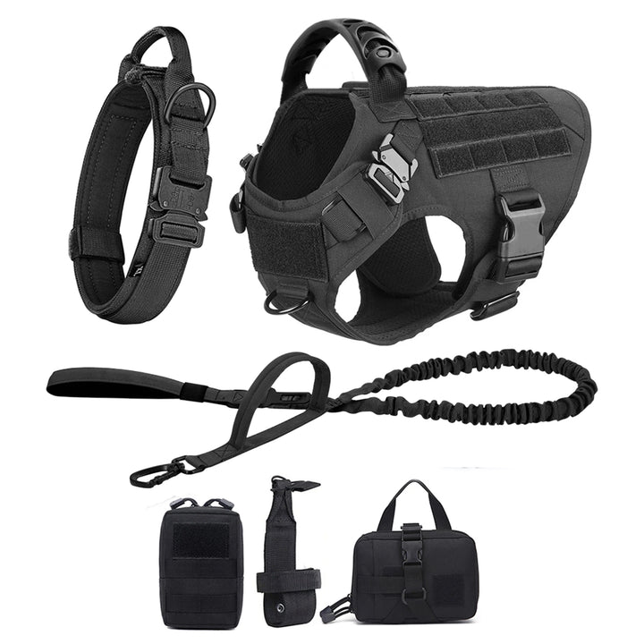 Large Dog Harness And Leash Set Pet German Shepherd Malinois Training