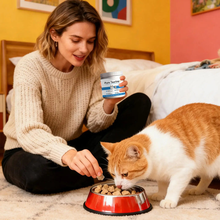 Cat Taurine Powder Support For Pet Heart Health.