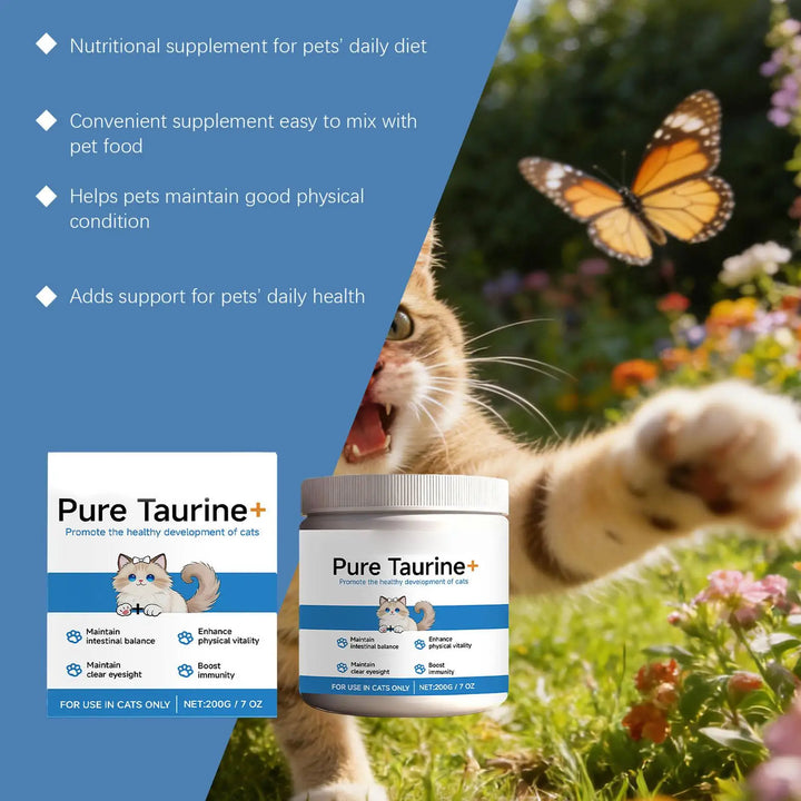 Cat Taurine Powder Support For Pet Heart Health.