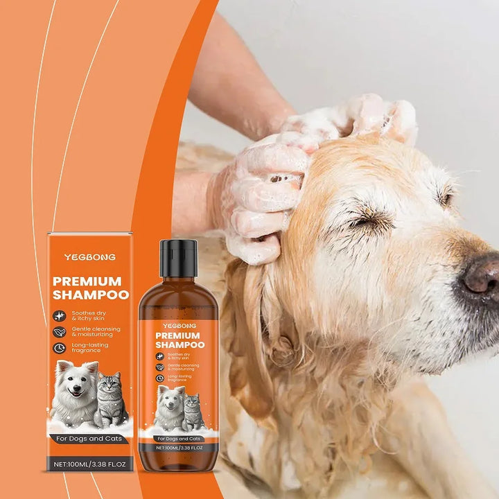 Shampoo for Dogs & Cats- Removes Odor & Itch Tangle