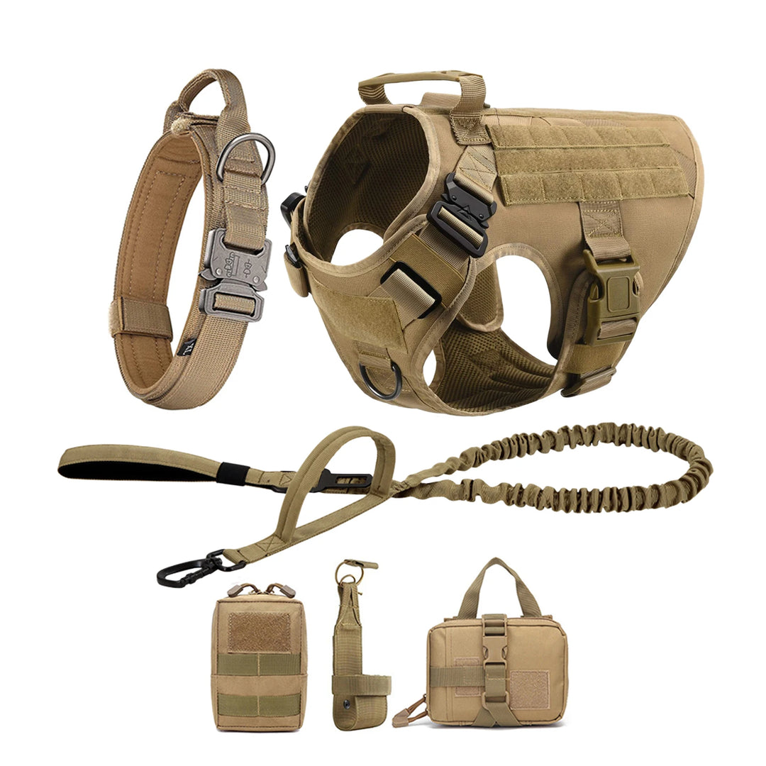 Large Dog Harness And Leash Set Pet German Shepherd Malinois Training