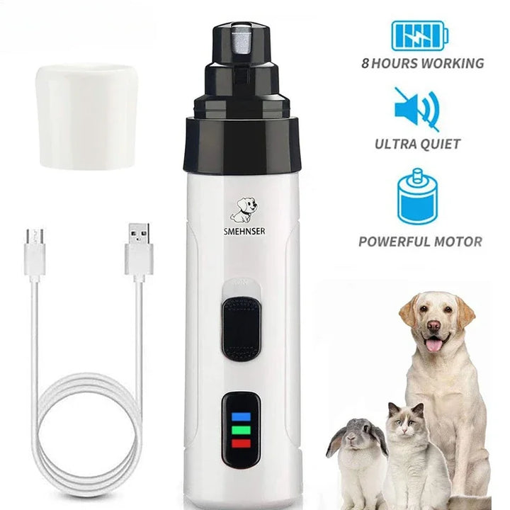Dog Nail Grinders Painless USB Charging  Rechargeable Pet Nail Clipper