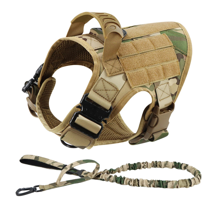 Large Dog Harness And Leash Set Pet German Shepherd Malinois Training