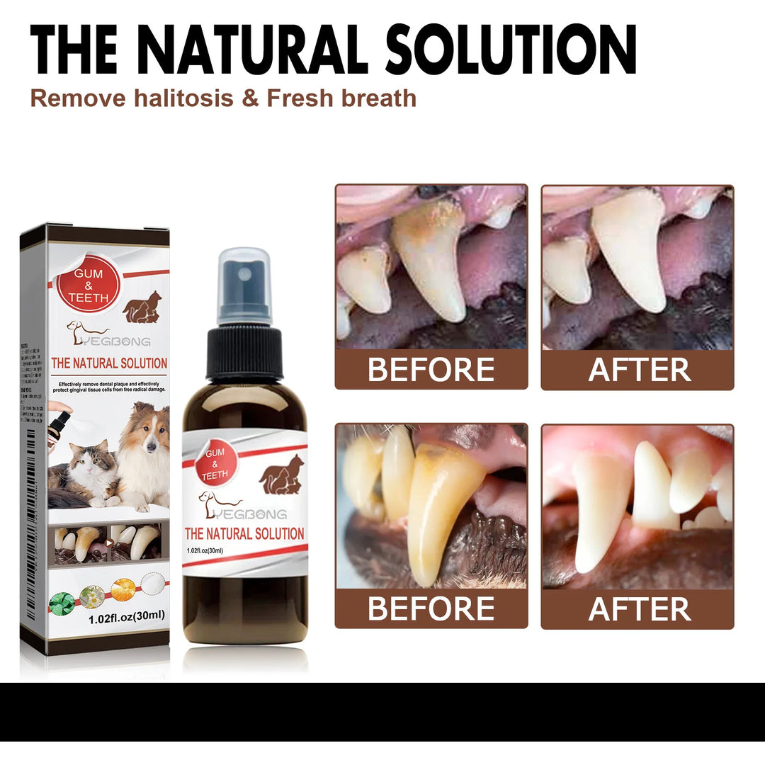 Dogs/Cats Tooth Cleaning Spray - Remove Bad Breath Care
