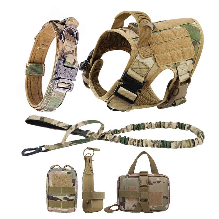 Large Dog Harness And Leash Set Pet German Shepherd Malinois Training