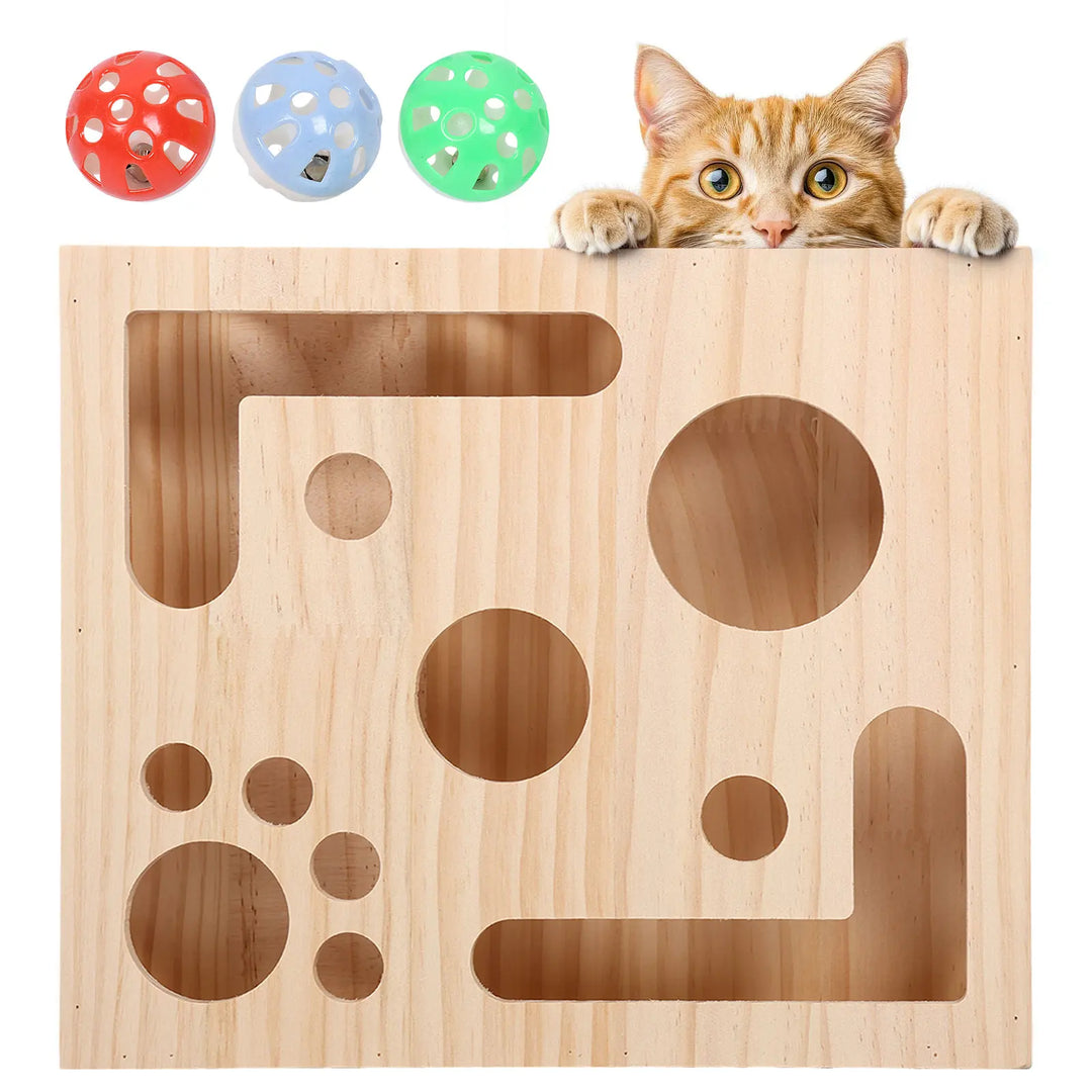 Cat Scratch Toy Puzzle Play Nail Care Interactive Pet Toy Stress Free