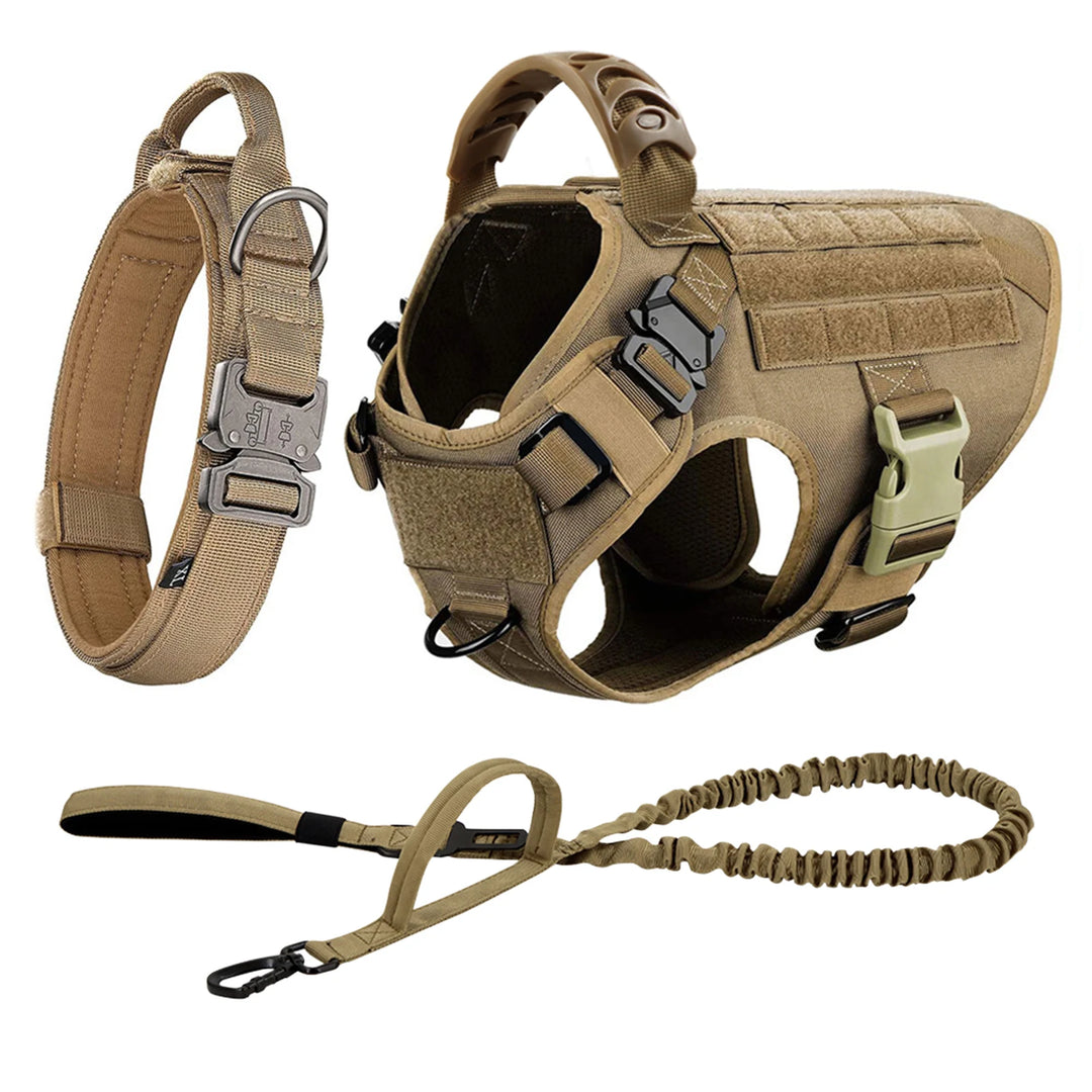 Large Dog Harness And Leash Set Pet German Shepherd Malinois Training