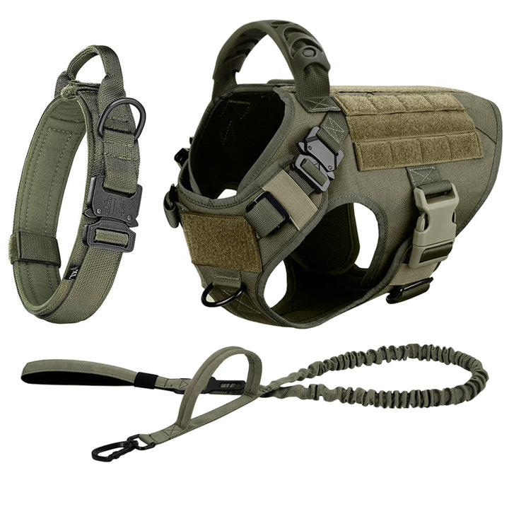 Large Dog Harness And Leash Set Pet German Shepherd Malinois Training