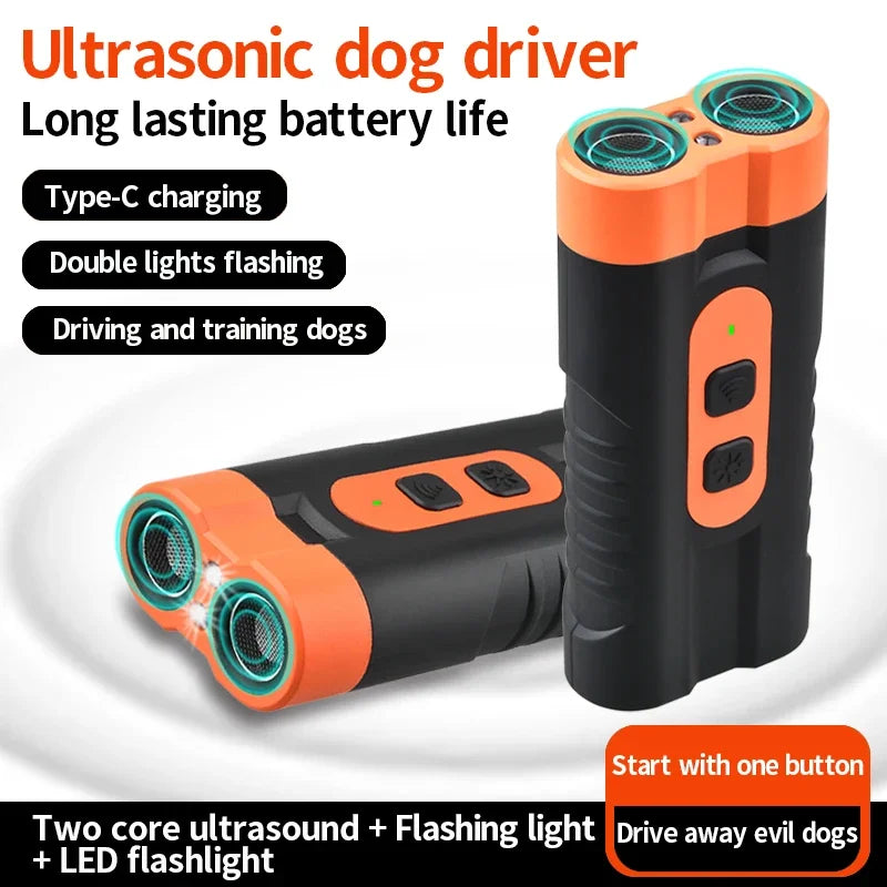 Dog Repeller Trainer Portable Ultrasonic- Handheld Anti-barking