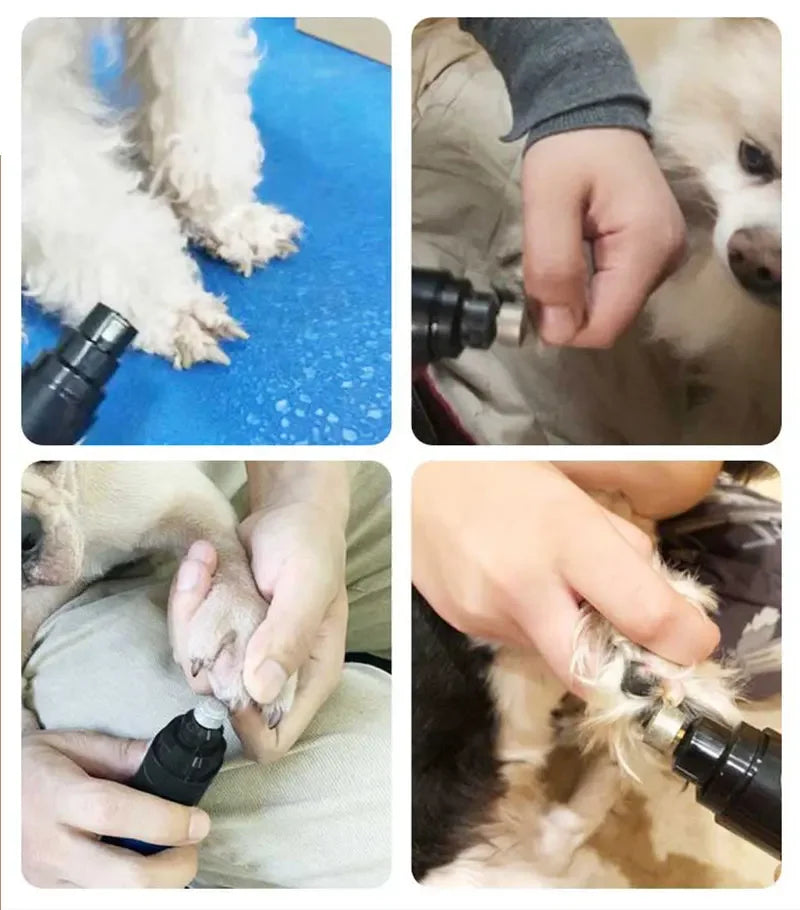 Dog Nail Grinders Painless USB Charging  Rechargeable Pet Nail Clipper