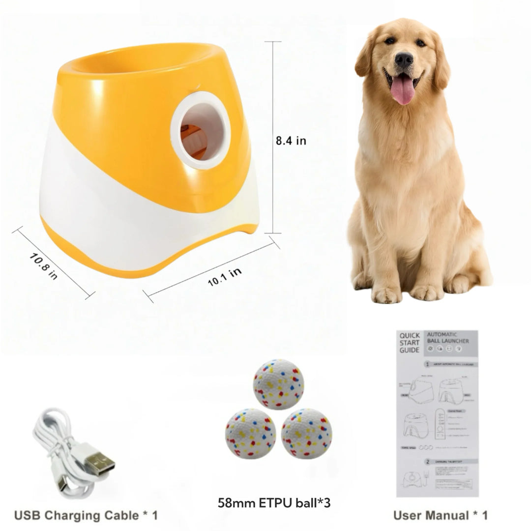 Automatic Dog Ball Throwing Machine, Rechargable. USB Charging