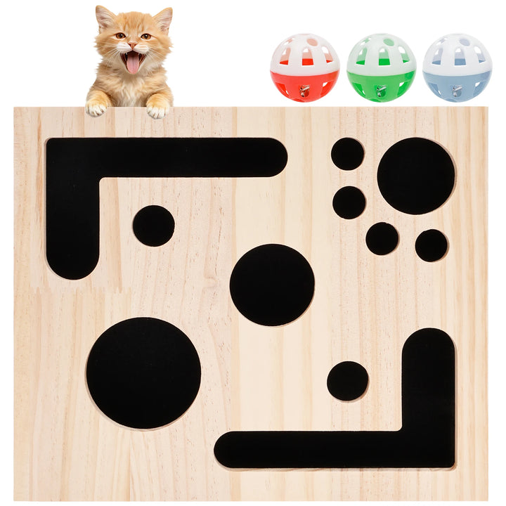 Cat Scratch Toy Puzzle Play Nail Care Interactive Pet Toy Stress Free