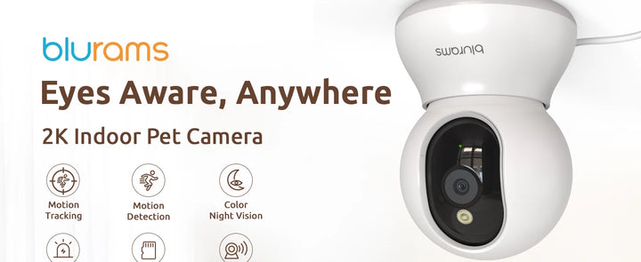 BoyKeep Pet Camera 2K, 360° Indoor Security Dog Camera with Phone App
