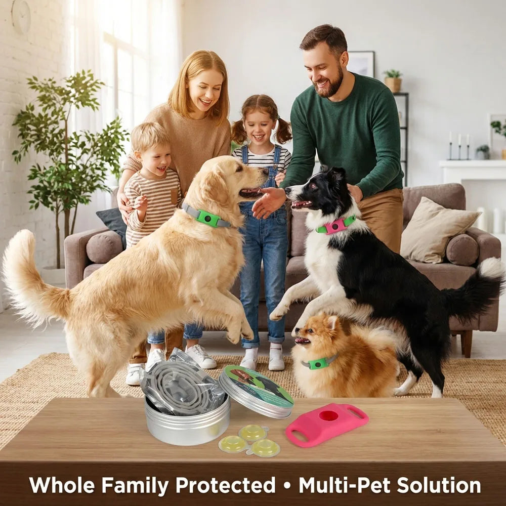 Natural Pet Flea & Tick Control Set Long-Lasting Parasite Prevention
