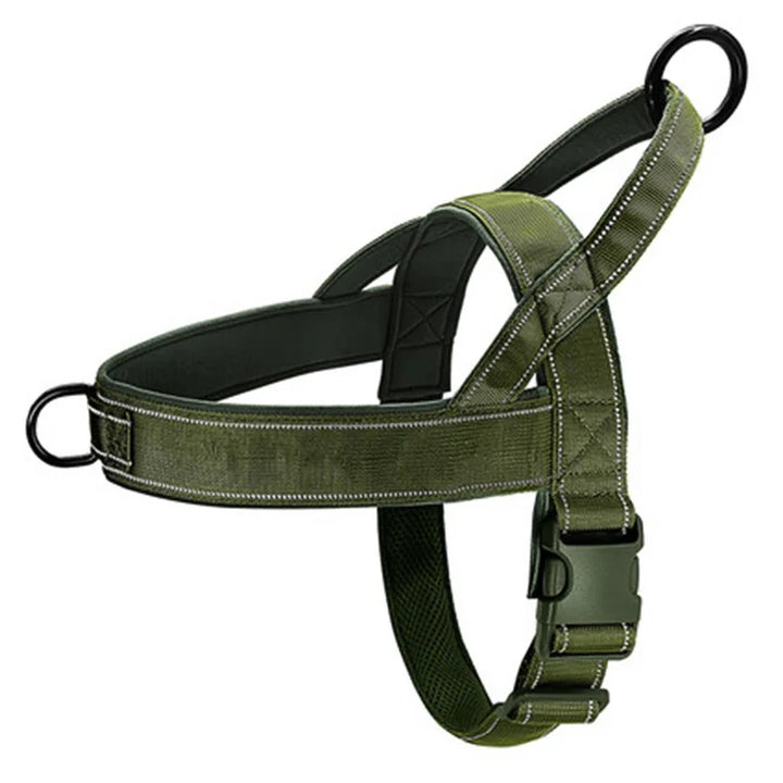 Tactical Anti-Pull Dog Harness - 1000D Nylon Adjustable for Large Dogs