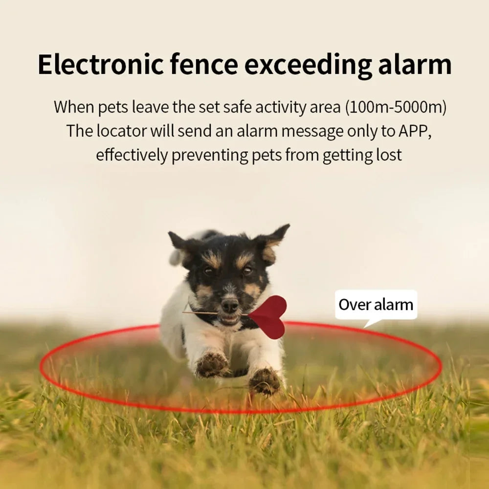 Smart Gps Pet Tracker Collar Real-Time Tracking 5m Accuracy Waterproof