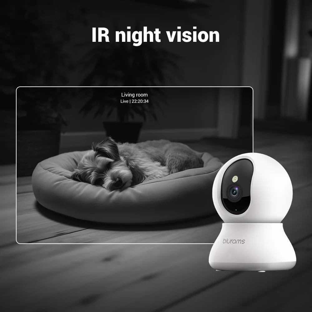 BoyKeep Pet Camera 2K, 360° Indoor Security Dog Camera with Phone App