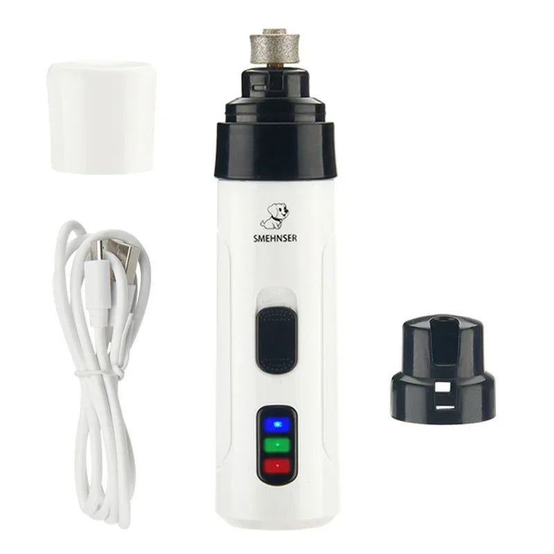 Dog Nail Grinders Painless USB Charging  Rechargeable Pet Nail Clipper