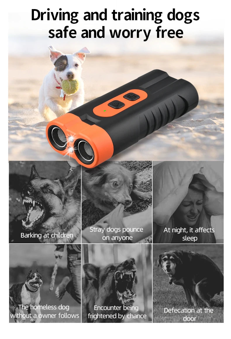 Dog Repeller Trainer Portable Ultrasonic- Handheld Anti-barking