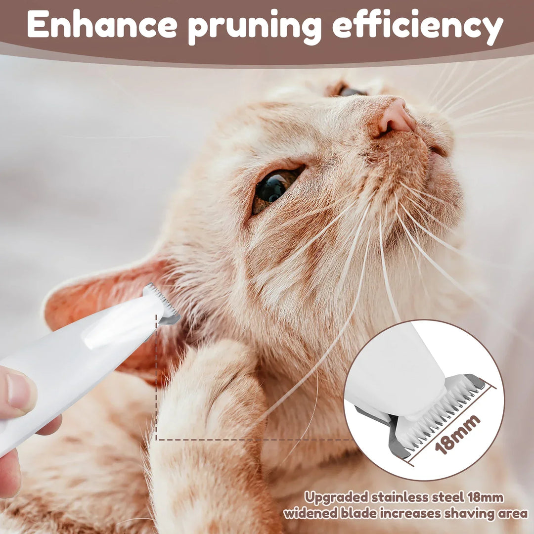 Dog Paw Trimmer with LED Light, Waterproof Hair Trimmer -Dog Clippers
