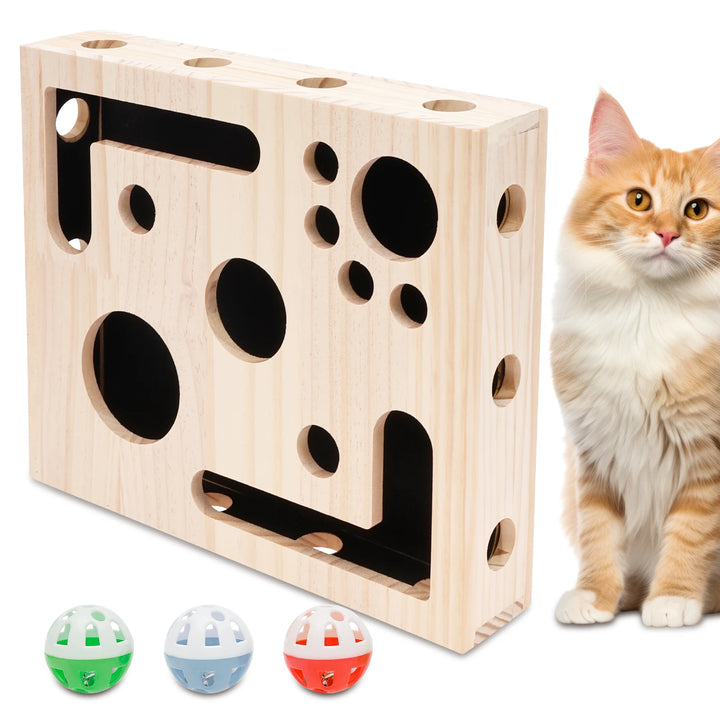 Cat Scratch Toy Puzzle Play Nail Care Interactive Pet Toy Stress Free