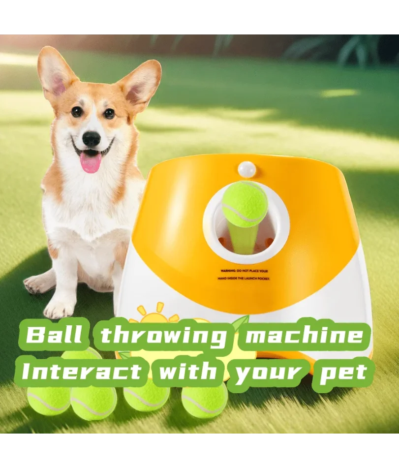 Automatic Dog Ball Throwing Machine, Rechargable. USB Charging
