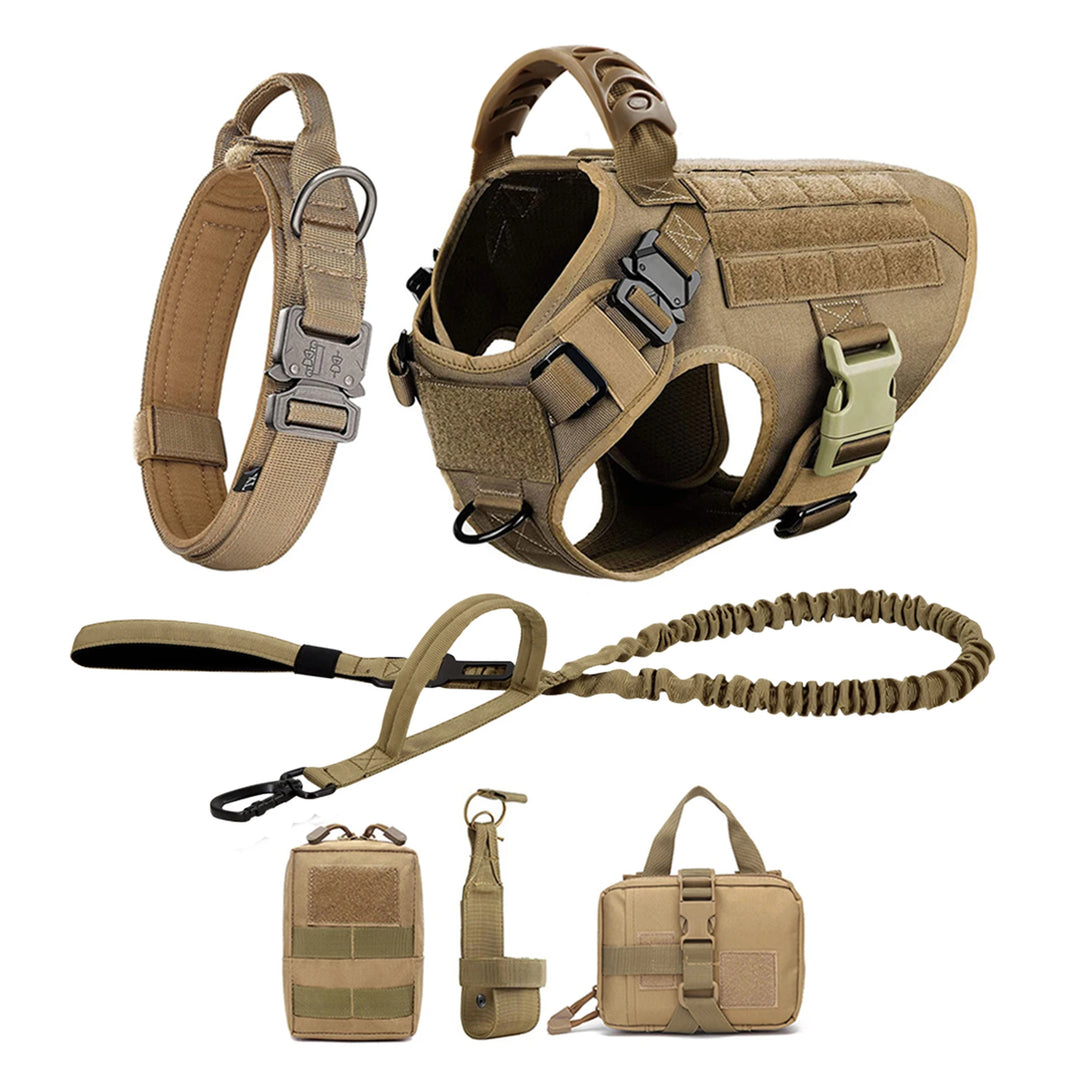 Large Dog Harness And Leash Set Pet German Shepherd Malinois Training