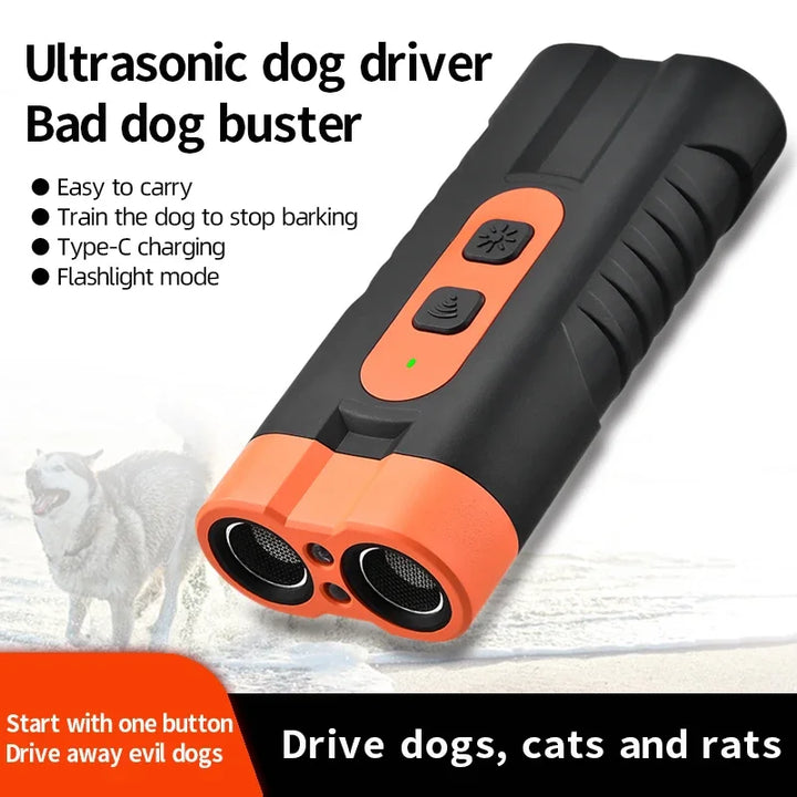Dog Repeller Trainer Portable Ultrasonic- Handheld Anti-barking
